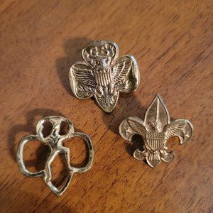 Vintage BSA Boy Scouts of America and GS Girl Scout Lot of Pins